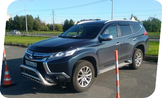 Уроки вождения на Mitsubishi Pajero Sport мкпп